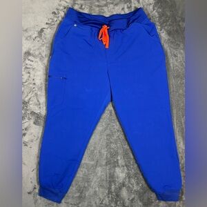 Figs Zamora Jogger Scrub Pants Blue‎ XL Petite